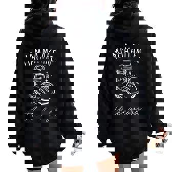 Mama Makes The Dough Sourdough Baking Homestead Women Women Oversized Hoodie Back Print | Mazezy