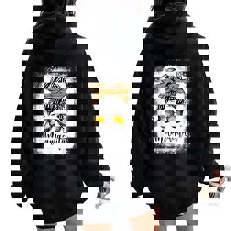 Mamacita For Messy Bun Tacos 5 De Mayo Fiesta Women Oversized Hoodie Back Print | Mazezy