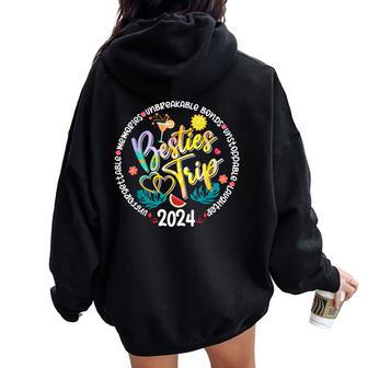 Memories Girls Trip Friends Vacation Besties Trip 2024 Women Oversized Hoodie Back Print - Seseable