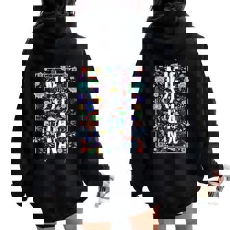 Mexicana Latina Flowers Mexican Girl Mexico Woman Women Oversized Hoodie Back Print - Seseable