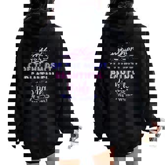 Mother Of The Most Beautiful Bride Happy Bridal Party Mom Women Oversized Hoodie Back Print - Thegiftio