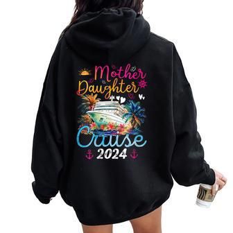 Mother Daughter Cruise 2024 Cruise Ship Vacation Party Women Oversized Hoodie Back Print | Mazezy