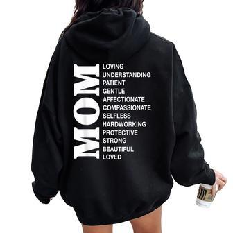 Mother's Day Mom Mama Mother's Specifications Women Oversized Hoodie Back Print - Seseable