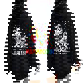 Mummycorn Mummy Unicorn Mother's Day Mum Birthday Girl Women Oversized Hoodie Back Print - Thegiftio UK