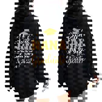 Nana Senior 2024 Proud Nana Of A Class Of 2024 Graduate Women Oversized Hoodie Back Print - Seseable