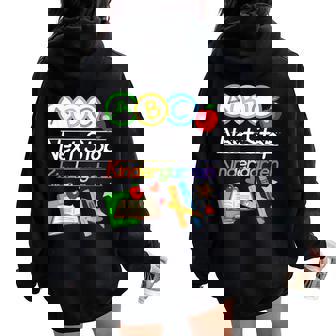 Next Stop Kindergarten Preschool Graduation 2024 Boy Girl Women Oversized Hoodie Back Print | Mazezy