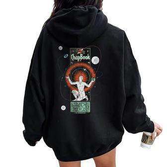Occult Magic Vintage Poster Tarot Women Oversized Hoodie Back Print - Monsterry