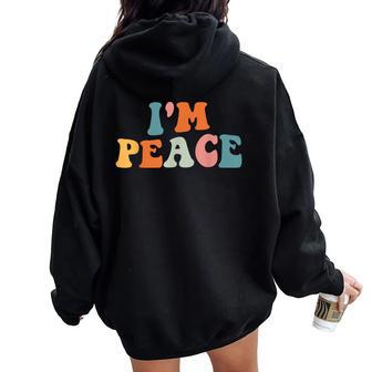 Im Peace I Come In Peace Couples Costume Women Women Oversized Hoodie Back Print - Monsterry AU
