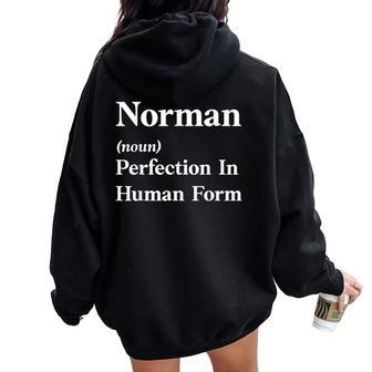 Personalized Norman Sarcastic Birthday Women Oversized Hoodie Back Print - Seseable