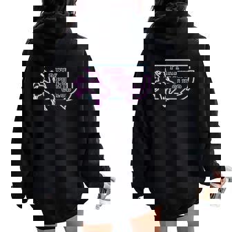 Pink Pony Girl Retro Horse Pink Pony Club Horse Lover Womens Women Oversized Hoodie Back Print | Mazezy
