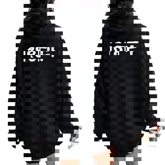 Principle Pleasure 80S Costume Women Oversized Hoodie Back Print - Thegiftio UK