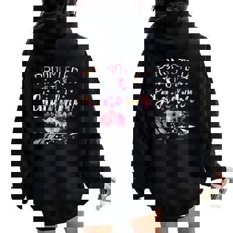 Promoted To Grandma Announcement New Grandma Women Oversized Hoodie Back Print - Thegiftio