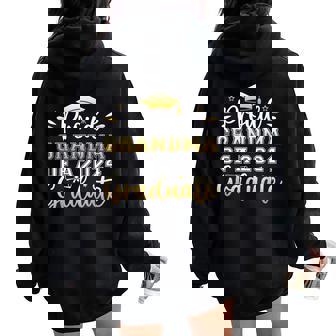 Proud Grandma Of A 2024 Graduate Senior Graduation Women Women Oversized Hoodie Back Print | Mazezy