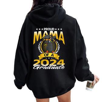 Proud Mama Of A 2024 Graduate Women Oversized Hoodie Back Print | Mazezy
