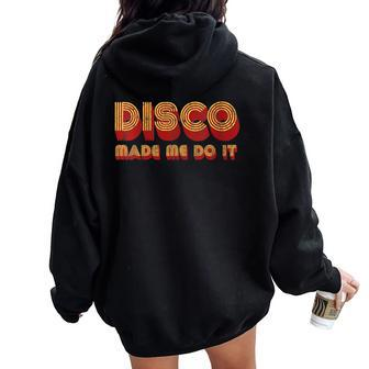 Roller Disco Outfit Retro 70S Costume For & Men Women Oversized Hoodie Back Print - Thegiftio UK