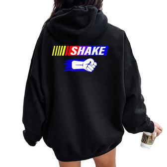 Shake And Bake Family Lover Dad Daughter Son Matching Women Oversized Hoodie Back Print - Seseable