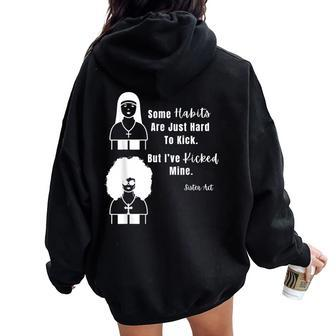 A Sister Act Popular Black Movies Nun's Habit Graphic Women Oversized Hoodie Back Print - Monsterry CA