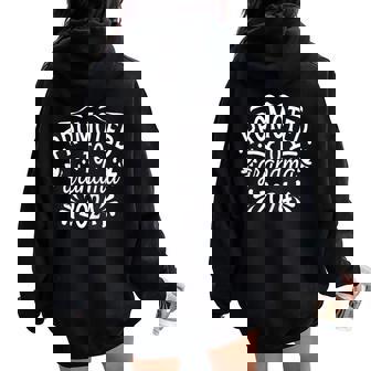 Soon To Be Grandma 2024 New Grandma Promoted To Grandma Women Oversized Hoodie Back Print - Seseable