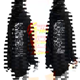 I Am The Storm Junenth Black History Month African Women Women Oversized Hoodie Back Print - Seseable