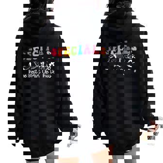 Teacher Specials The Best Part Of The Day Specials Squad Women Oversized Hoodie Back Print | Seseable UK