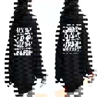 I Tolerate A Lot Of Things But Not Gluten F Celiac Disease Women Oversized Hoodie Back Print | Seseable FR