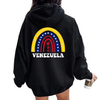 Venezuelan Girl Venezuela Franela Venezuela Mujer Venezolana Women Oversized Hoodie Back Print - Monsterry AU