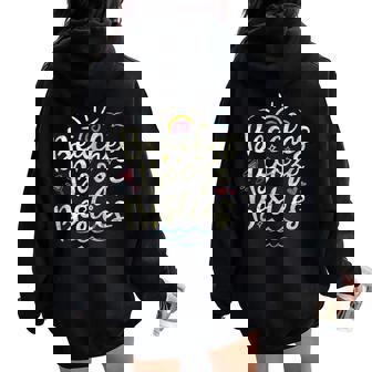 Vintage Retro Best Friend Girls Beaches Booze Besties Summer Women Oversized Hoodie Back Print - Thegiftio