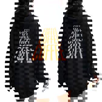 Vintage Science Fiction Coffee Sci Fi Fans By Asj Women Oversized Hoodie Back Print - Thegiftio