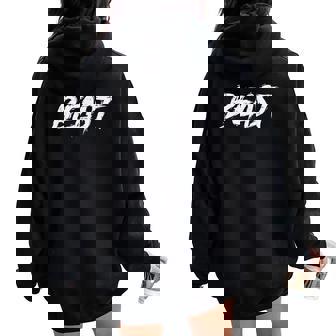 Workout Beast Gym Bodybuilding Training Fitness Women Women Oversized Hoodie Back Print - Seseable