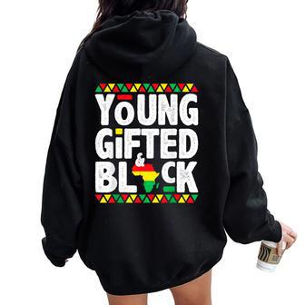 Younged Black4 Black Magic Girl Boy Black History Women Oversized Hoodie Back Print - Seseable