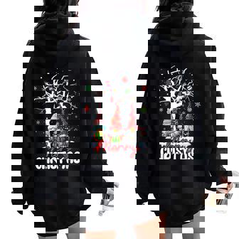 Merry Christmas Gnomes Xmas Family Women Women Oversized Hoodie Back Print | Mazezy