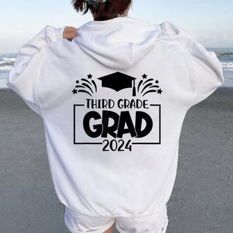 2024 Third Grade Graduate Last Day Of School Senior 2024 Women Oversized Hoodie Back Print - Monsterry DE