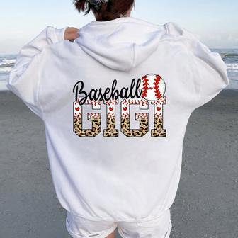 Baseball Gigi Ballpark Gigi Baseball Mom Mother's Day Women Oversized Hoodie Back Print - Monsterry AU