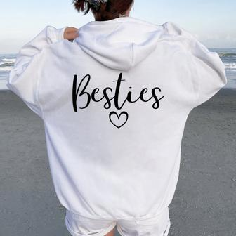 Besties Mom And Me Matching Mother's Day Women Oversized Hoodie Back Print - Monsterry AU