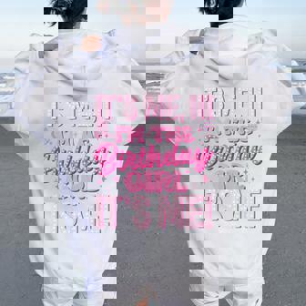 Birthday Party Its Me Hi Im The Birthday Girl Its Me Women Women Oversized Hoodie Back Print | Mazezy