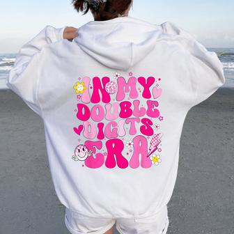 In My Double Digits Era 10 Year Old 10Th Birthday Girl Retro Women Oversized Hoodie Back Print | Mazezy