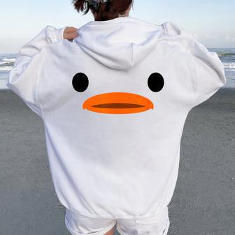 Duckie Duckling Ducky Rubber Duck Rubber Duck Yellow Women Oversized Hoodie Back Print - Thegiftio UK