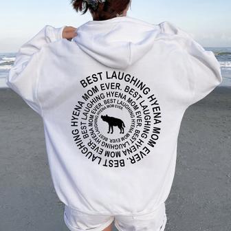 Laughing Hyena Mom Spiral For Girls Mother's Day Women Oversized Hoodie Back Print - Monsterry DE