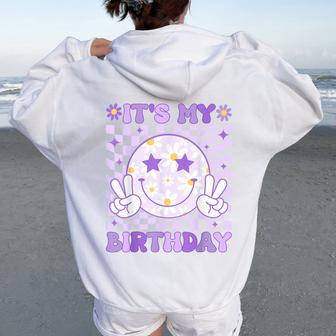 It's My Birthday Ns Girls Kid Birthday Party Bday Women Oversized Hoodie Back Print - Thegiftio UK