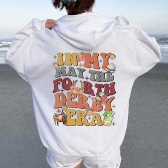 In My May The Fourth Derby Horse Racing 2024 Women Oversized Hoodie Back Print - Seseable