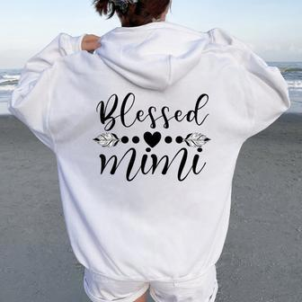 Mimi Bear Llama Shark Plus Size Mom Women Oversized Hoodie Back Print - Thegiftio UK