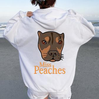 Miss Peaches Adopt Don’T Shop Women Oversized Hoodie Back Print - Thegiftio UK