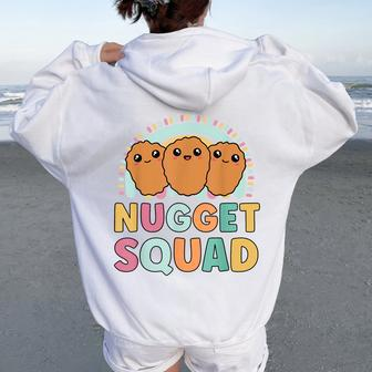 Nuggets Squad Matching For Girls Chicken Nuggets Women Oversized Hoodie Back Print - Monsterry AU