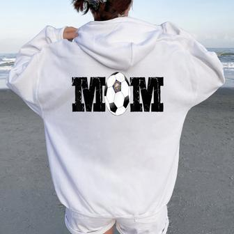Soccer Mom New Hampshire Travel Team Women Oversized Hoodie Back Print - Monsterry
