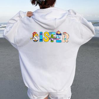 Toy Story Mama Boy Mom Sister Sis Happy Mother's Day Women Oversized Hoodie Back Print - Seseable