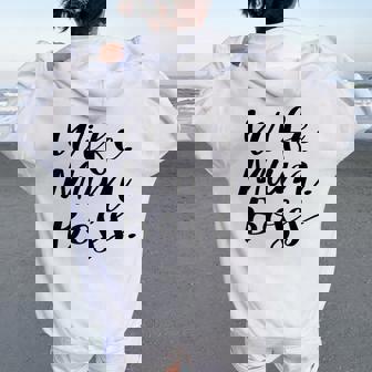 Wife Mum Boss' Mum Mummy Women Oversized Hoodie Back Print - Thegiftio UK