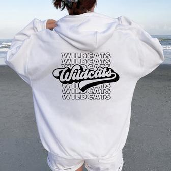 Wildcats Wildcat Lover For Women Women Oversized Hoodie Back Print - Thegiftio UK