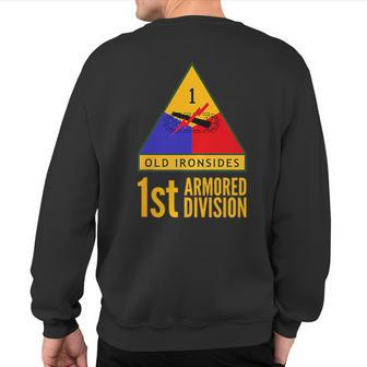1St Armored Division Army Us Usa Military Sweatshirt Back Print - Monsterry UK