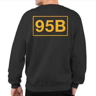 95B Military Police Officer Sweatshirt Back Print - Monsterry