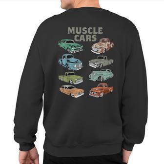 American Muscle Old Rat Car Speed Cars Racing Driver Sweatshirt Back Print - Monsterry DE